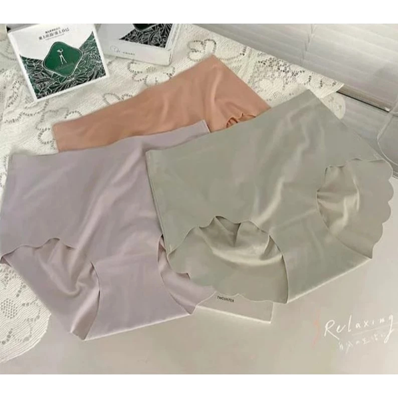 FANGXHITING - [ isi 12 pcs random ] CD Wanita Seamless Jumbo / Celana Dalam Anti nyeplak /CD Tanpa J