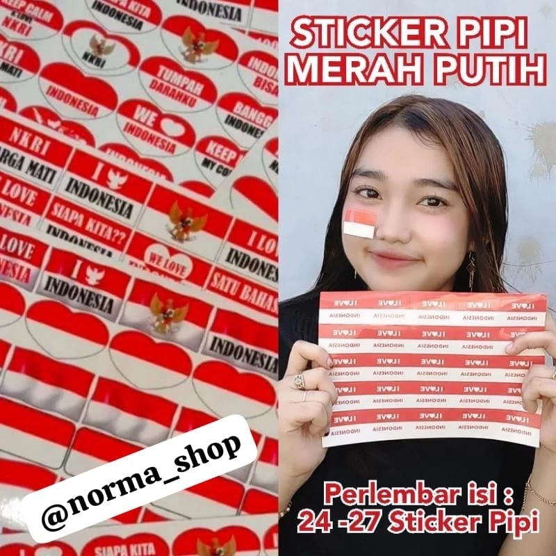 

STICKER MERAH PUTIH LEMBARAN ( NO CUTING )