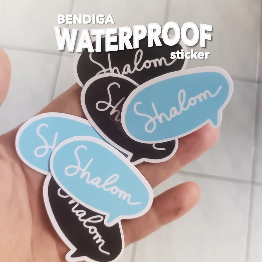 

shalom - ELSTUDIO Sticker VINYL tahan air