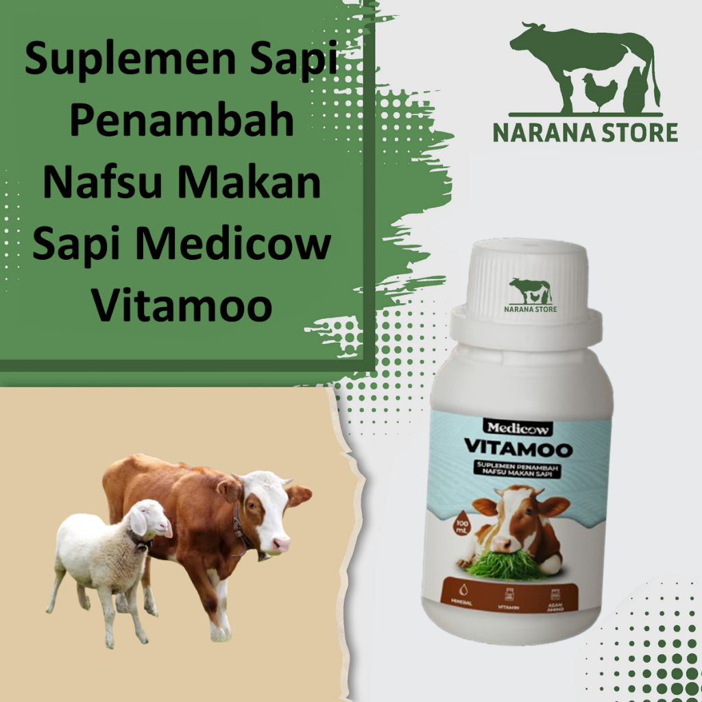 Suplemen Sapi Penambah Nafsu Makan Sapi Medicow Vitamoo