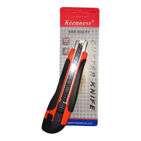 

KEENNESS Pisau Cutter / Cutter Besar/ Silet Pemotong Kertas Kater Potong Utility Cutter gagang karet
