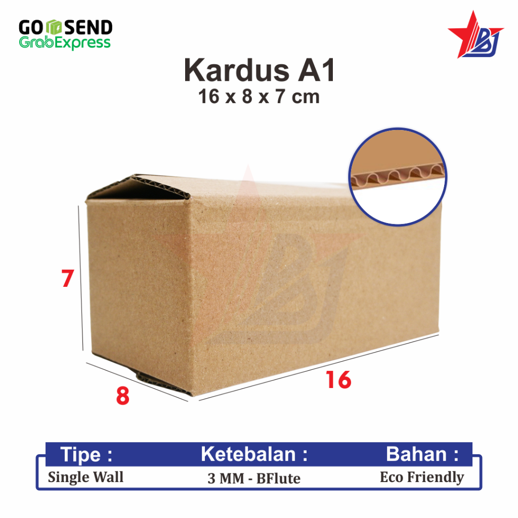 

KARDUS BOX KARTON PACKING DUS A1 POLOS 16 CM x 8 CM x 7 CM