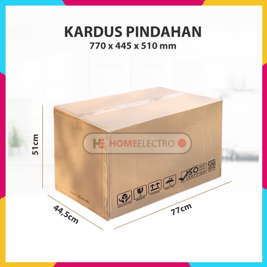 

Kardus Pindahan Ukuran Besar 77x44x51cm (Bekas)