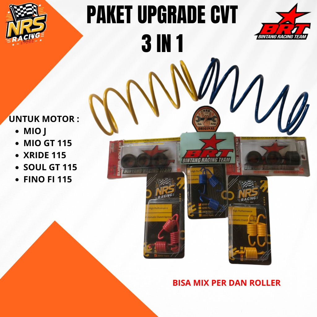 PAKET UPGRADE CVT MIO J MIO GT 115 XRIDE 115 FINO 115 SOUL GT 115 ROLLER BRT