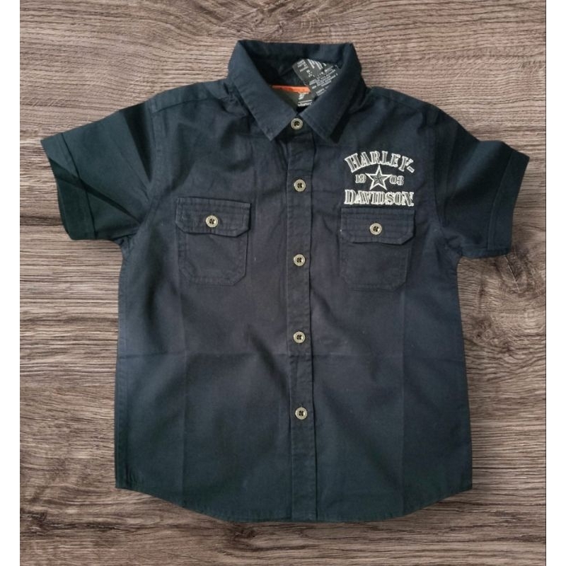 Kemeja anak sp remaja Harley Davidson premium. import