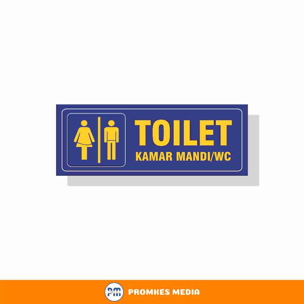 Sign Toilet : Kamar Mandi : WC Stiker