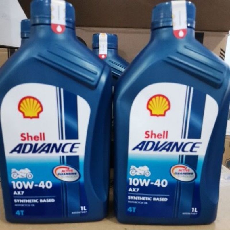 oli shell Ax7 advance 1 liter 10W-40 12 botol (dus)