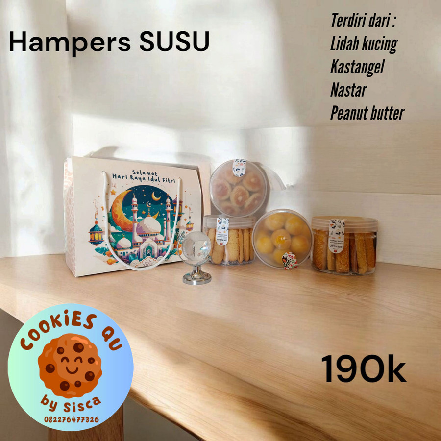 

hampers kue kering, hampers lebaran, parsel lebaran, parsel kue kering, lidah kucing, kastangel, nastar, peanut butter