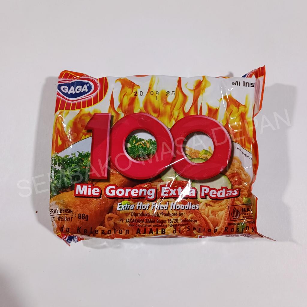 

[1 Bungkus] Mie Instan GAGA 100 Mie Goreng Extra Pedas