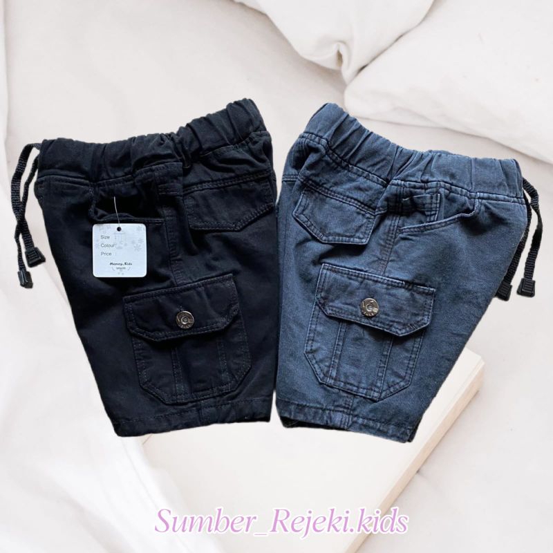 Celana Pendek Cargo anak jeans / Celana Anak Cargo pendek jeans denim