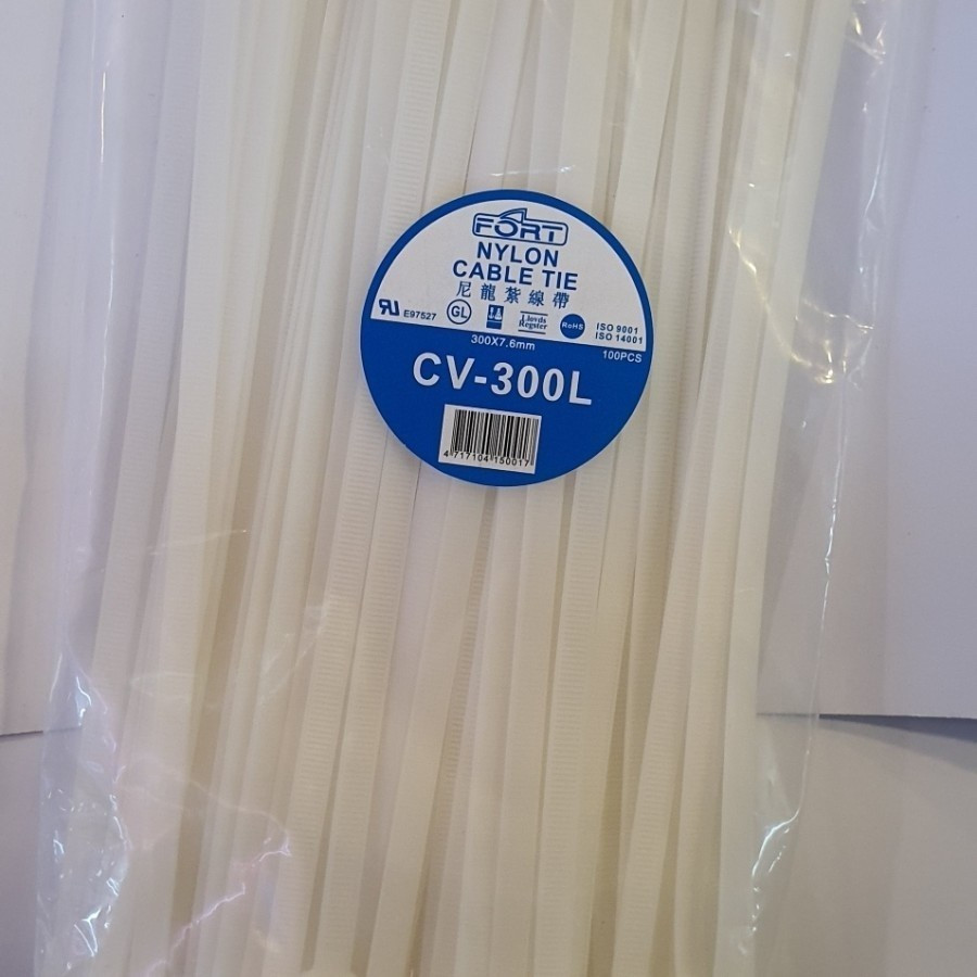 

Cable ties FORT FT-300T/CV-300T/KABEL TIES 7.6mm X 30cm/isi 100 pcs