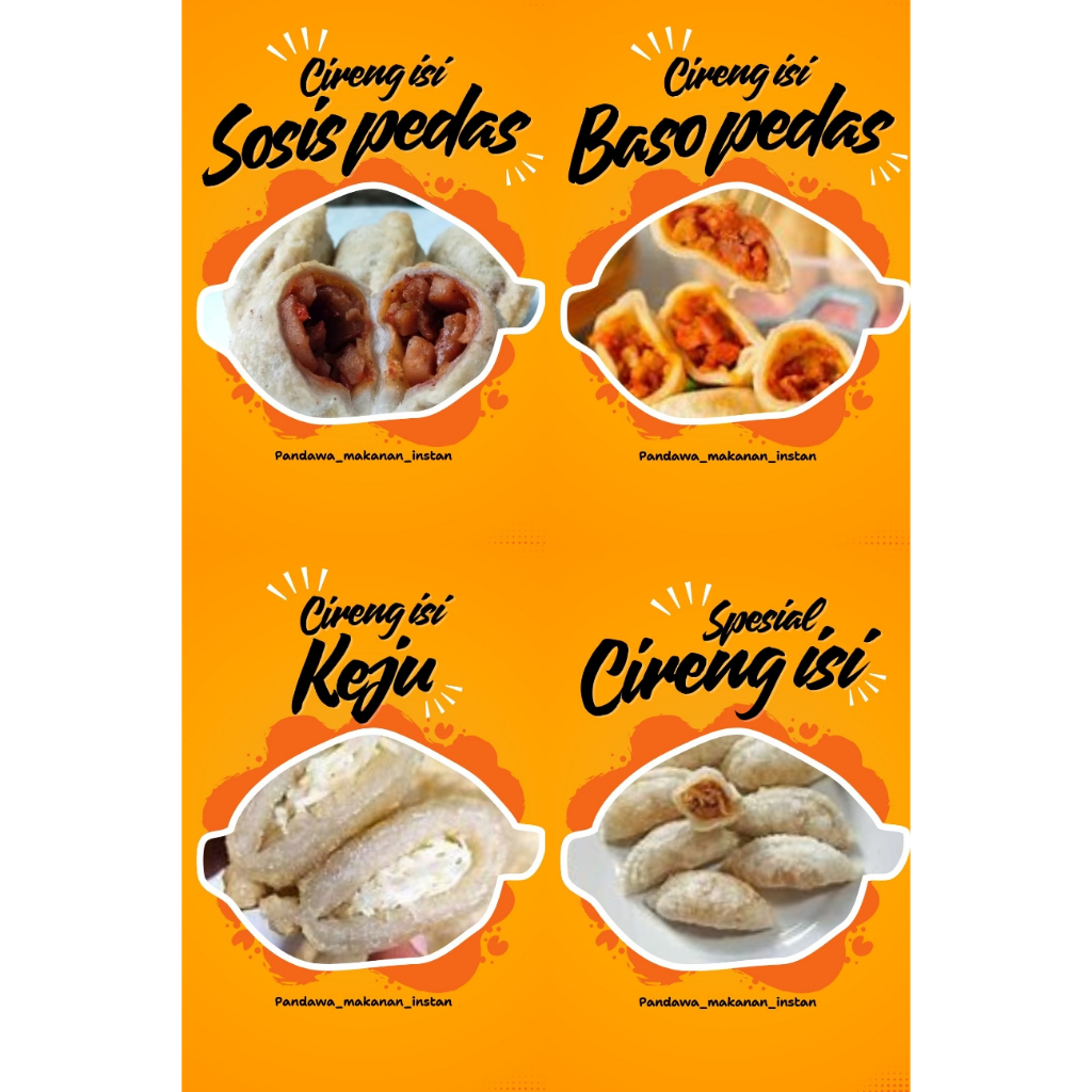 

CIRENG ISI AYAM SUIR EXTRA PEDAS ISIAN BANYAK + CHILI OIL / ISI 10 PCS