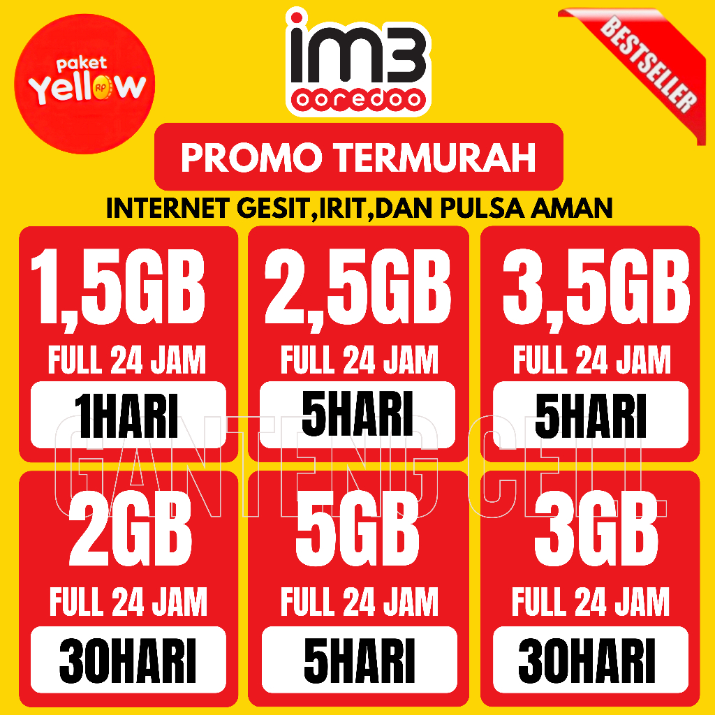 Kuota indosat yellow Full 24 jam