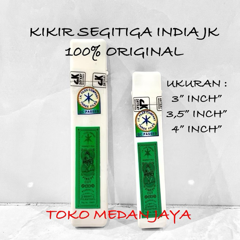 KIKIR INDIA SEGITIGA JK 3” / 3.5” / 4” INCH KIKIR GERGAJI BESI INDIA 100 % ORIGINAL