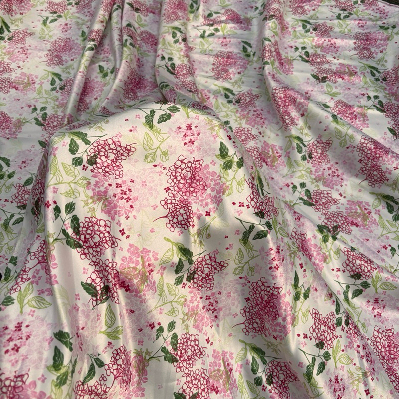 kain satin silk super premium - kain satin silk motif bangkok - kain bahan satin bridal motif - kain