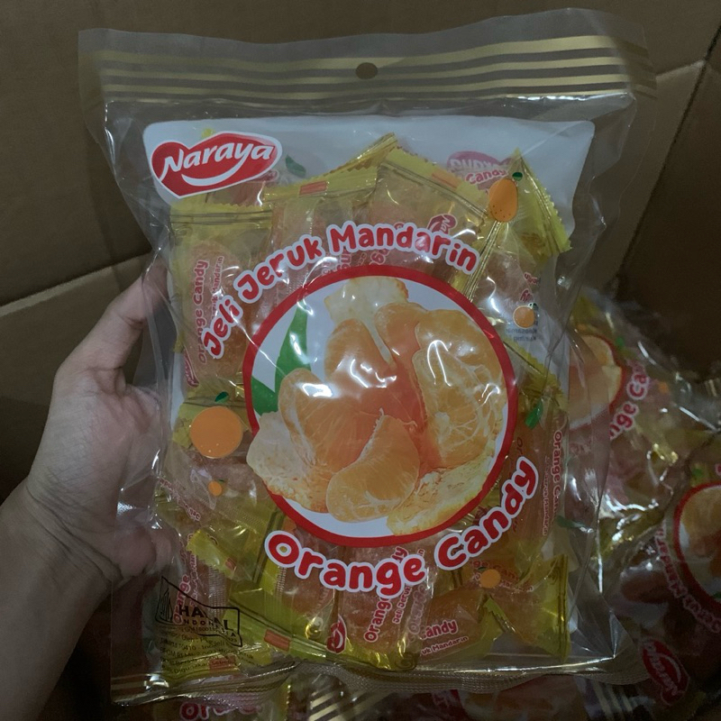 

[TERMURAH] Naraya Permen Jelly Jeruk Mandarin 500gr HALAL