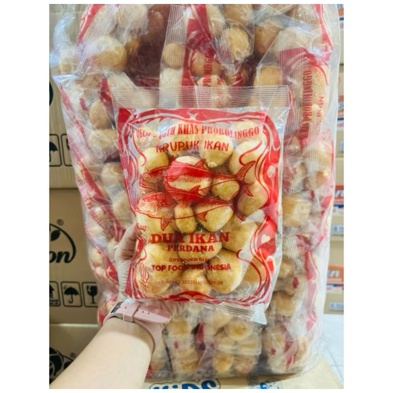 

Camilan Kerupuk Tenggiri ikan JNT JNE