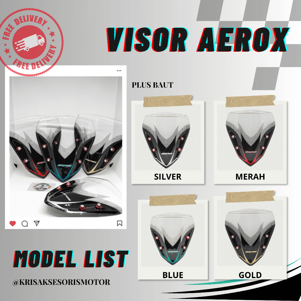 VISOR YAMAHA AEROX WINDSHIELD YAMAHA AEROX PLUS BAUT