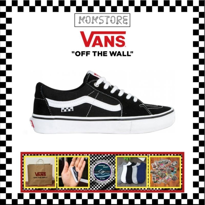 Vans Sk8 Low Pro Skate Black White BNIB