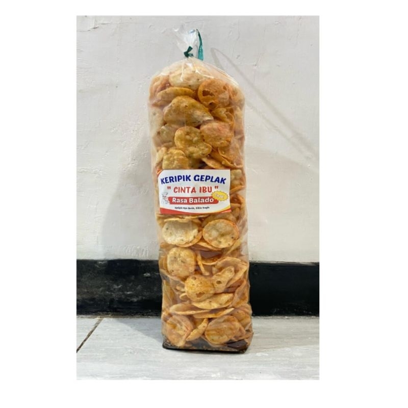 1Ball Keripik geplak 1kg cinta ibu balado Gurih