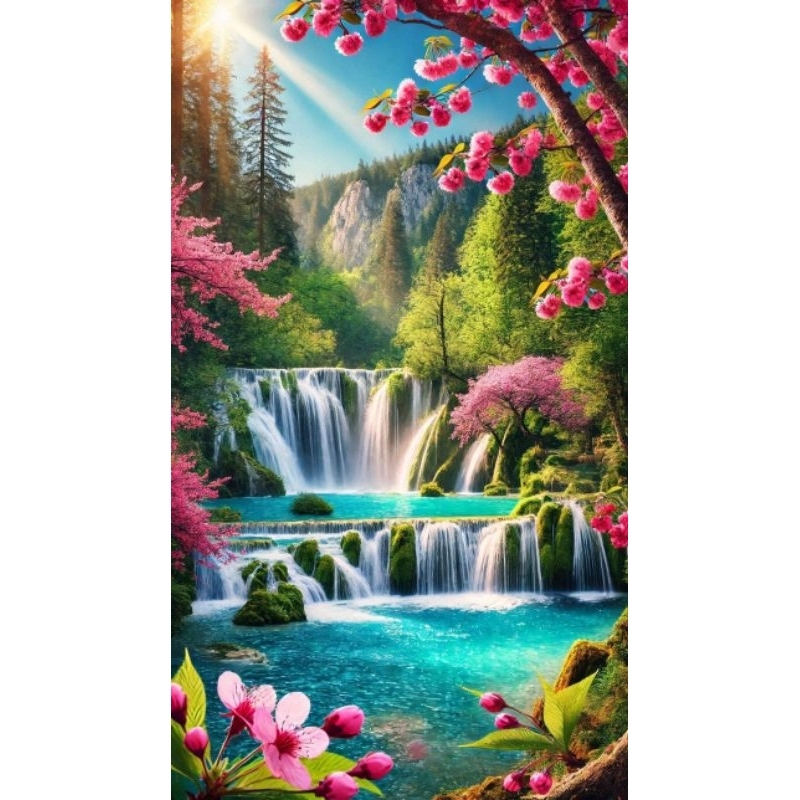 poster cetak jumbo pemandangan alam hiasan dinding pemandangan alam macam macam ukuran