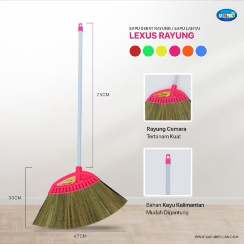 Sapu Lexus RAYUNG / Sapu Lantai Berlian / Sapu ijuk rayung