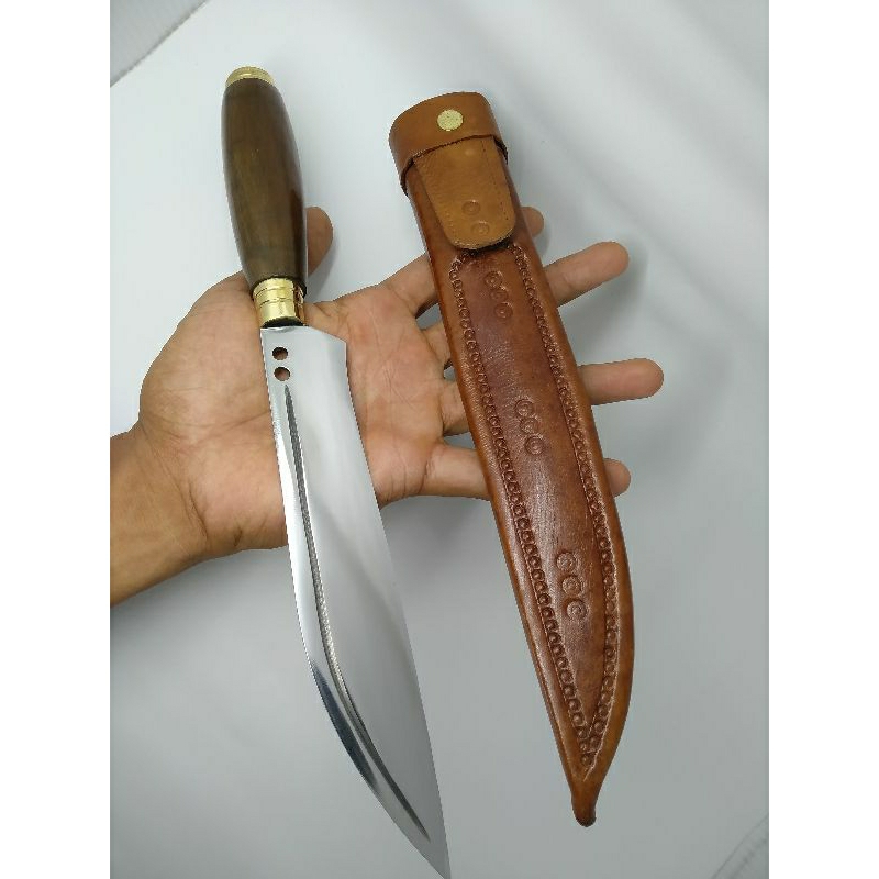 pisau dapur berbahan baja bilah 18 cm