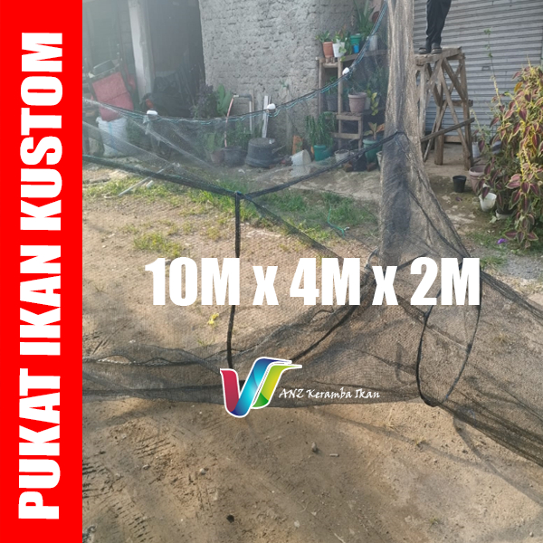 Jaring Pukat Ikan ukuran kustom siap pakai 10x4x2