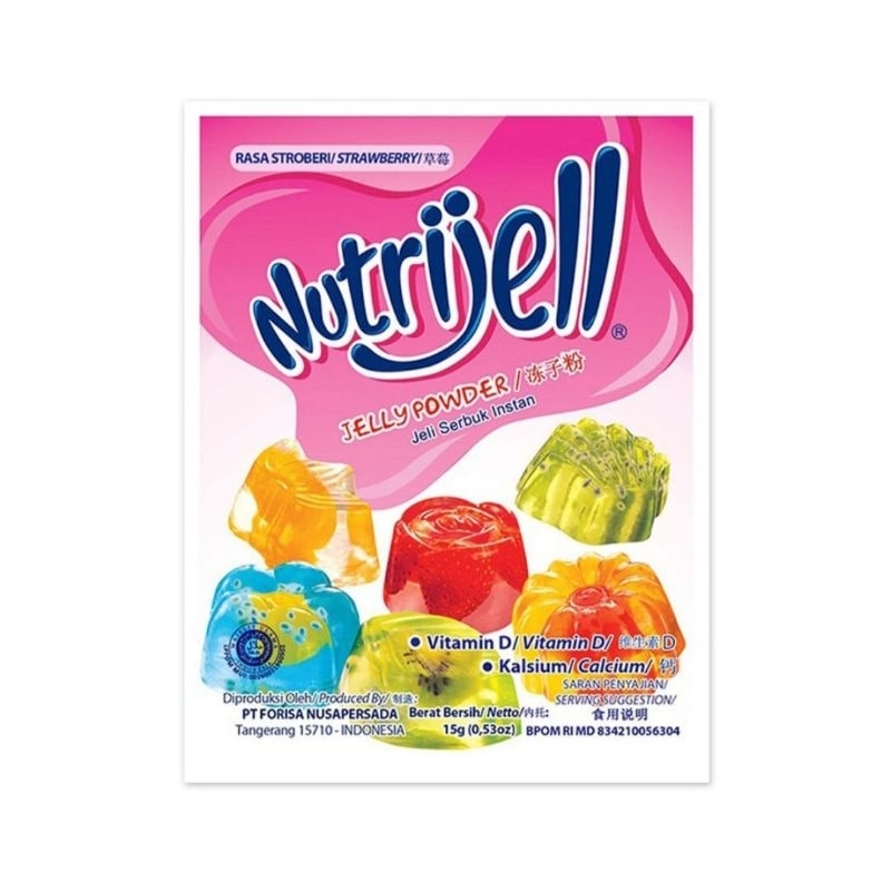 

Nutrijell jeli instan 15 gram // nutrijell
