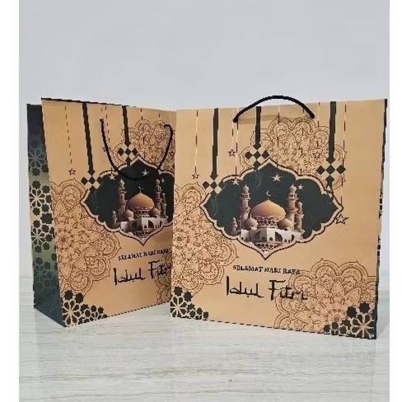 

PAPER BAG IDUL FITRI / HAMPERS / HITAM POLOS