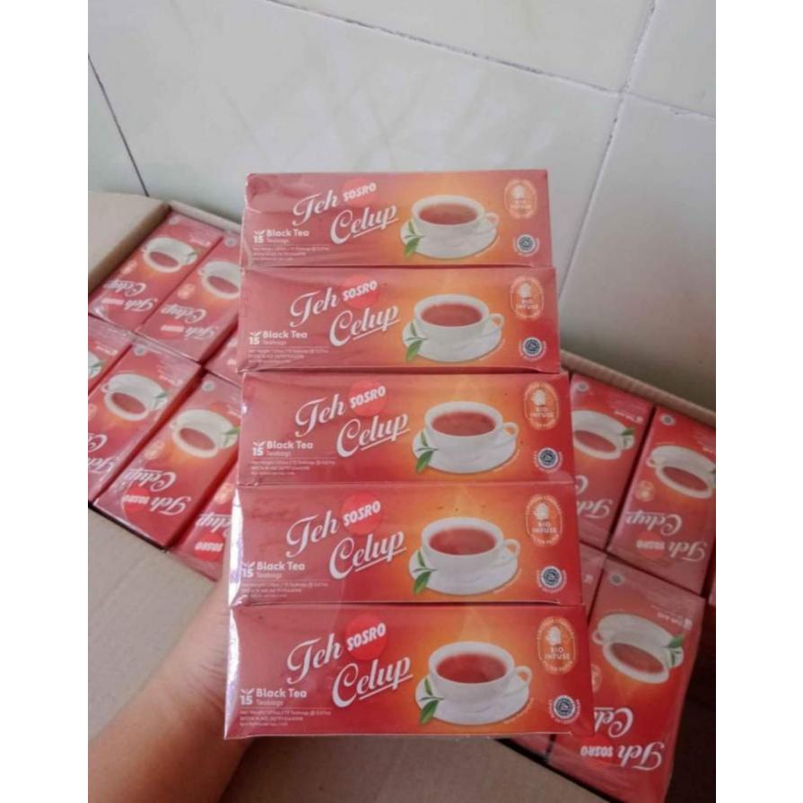 

10 KOTAK TEH CELUP SOSRO ISI 15 KANTONG CELUP