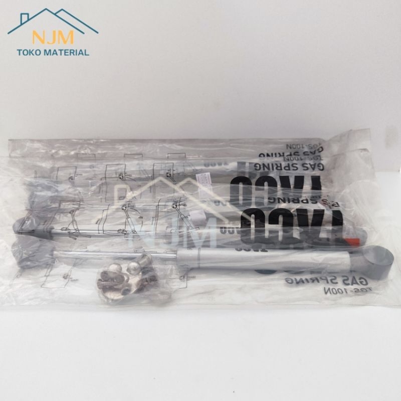 Gas Spring hidrolik Taco 100 N - hidrolik pintu kabinet - jok motor