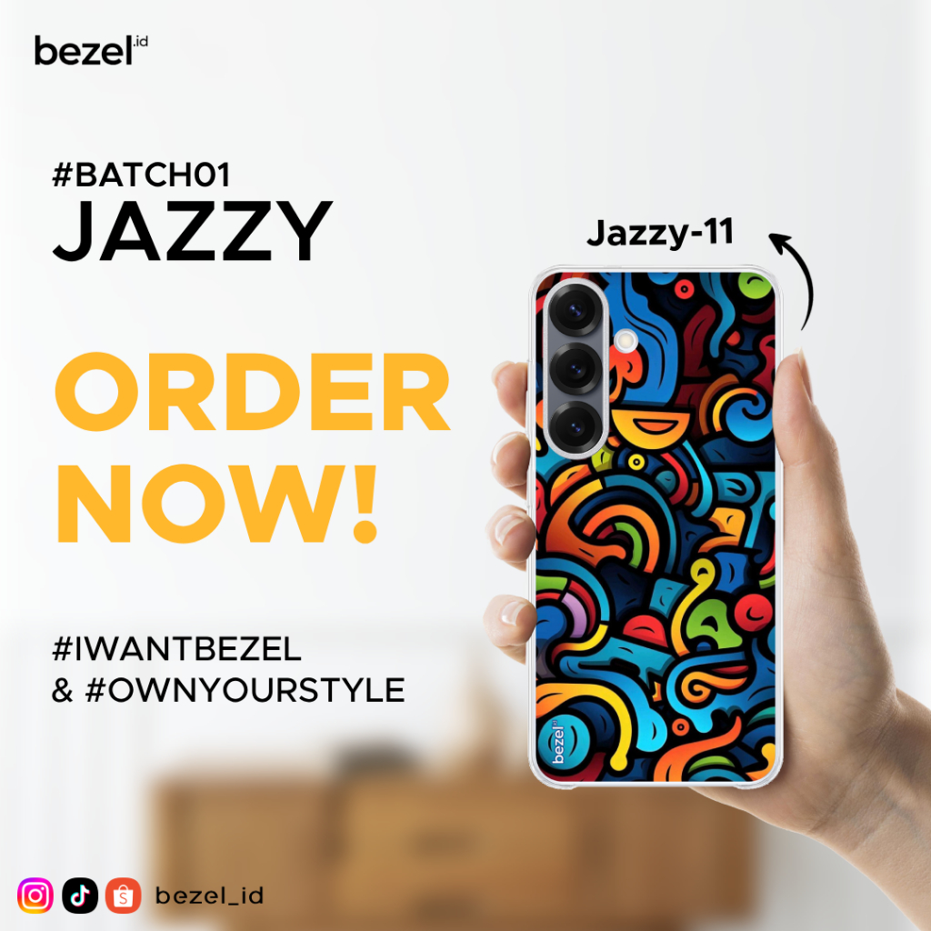 Bezel Premium Case Jazzy #11 Semua Type HP Kekinian For Samsung
