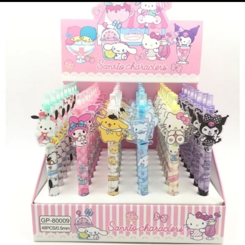 

[1 PCS] Pulpen Bolpen Gel Pen Cetek Klik SNR Kuromoi Melodi Cinamon Kitty 80009