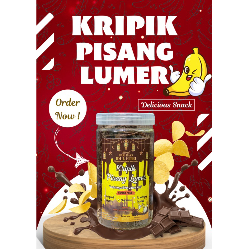 

keripik pisang coklat lumer