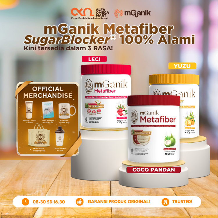 

Mganik Metafiber 500gr - Suplemen Serat Diabetes - Gula Darah Tinggi - 30 Saji