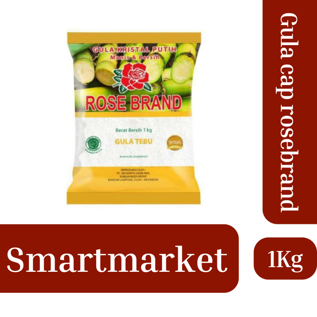 

Gula Cap RoseBrand kuning I kemasan 1kg I 100%original