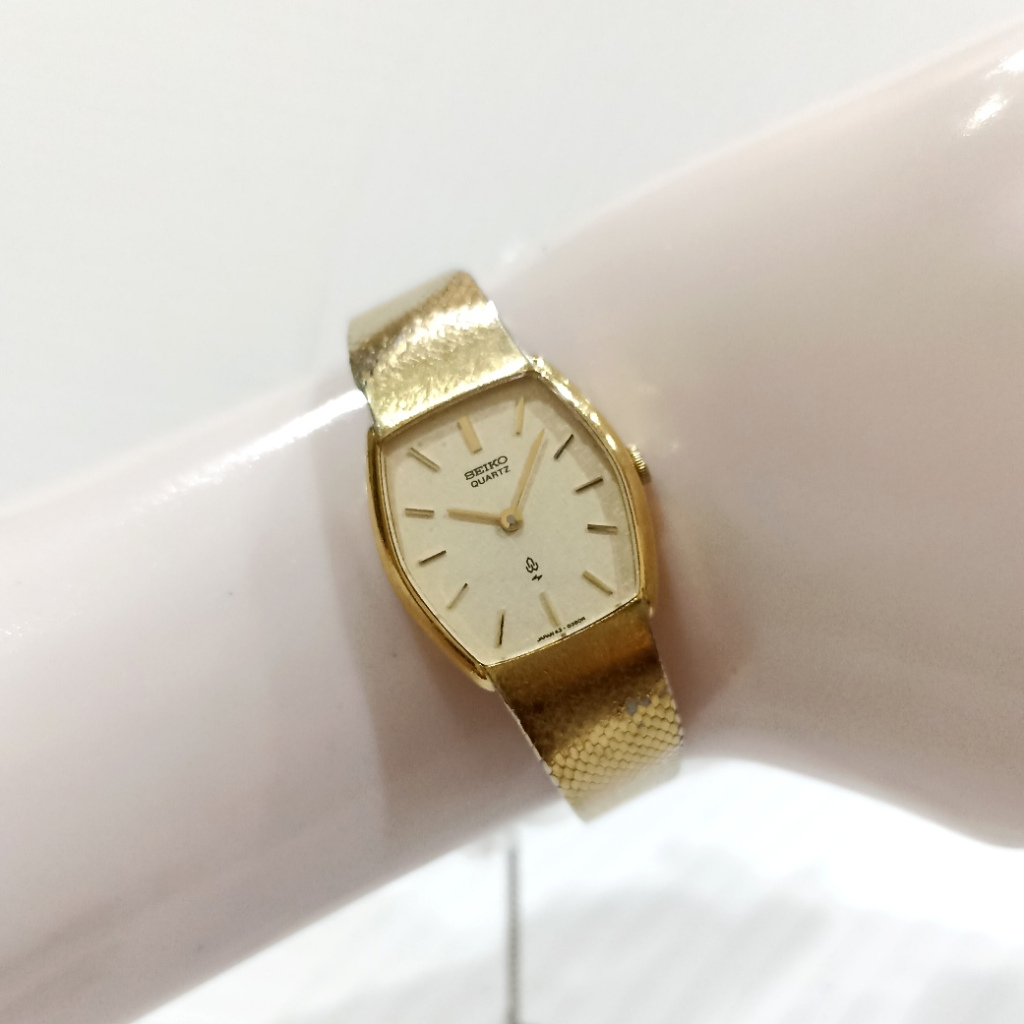 Seiko Vintage Ladies ASGP All Solid Gold Plated 43-3210 Quartz Watch Jam Tangan Wanita Cewek Perempu