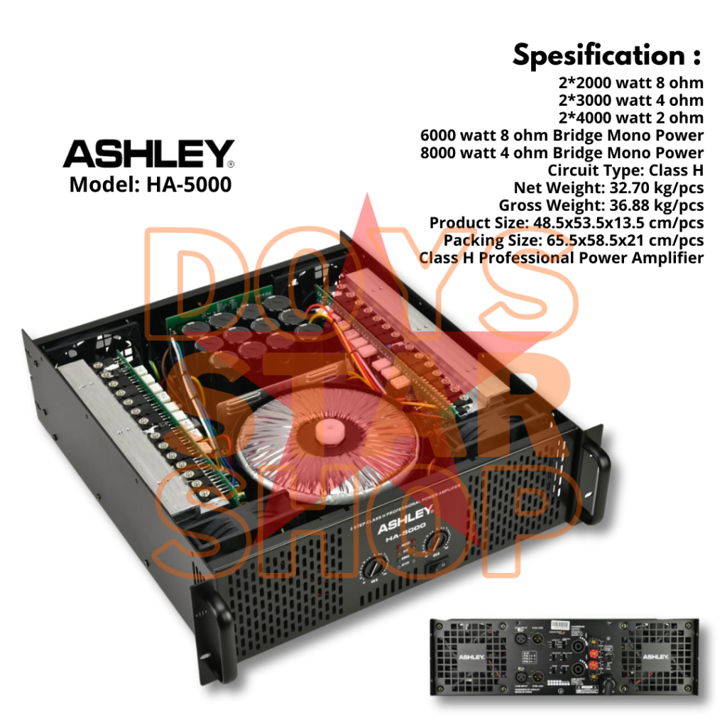 ORIGINAL PRODUK ASHLEY POWER HA5000