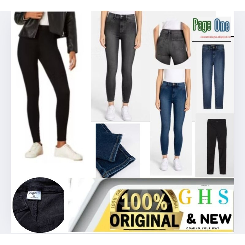 Page One Women Skinny Casual Denim Celana Panjang