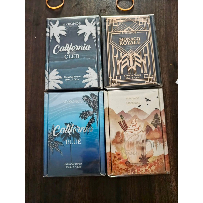 Parfum Mykonos Official | California Club | Luminos | California Blue | Monaco Royale | Chai Crema L