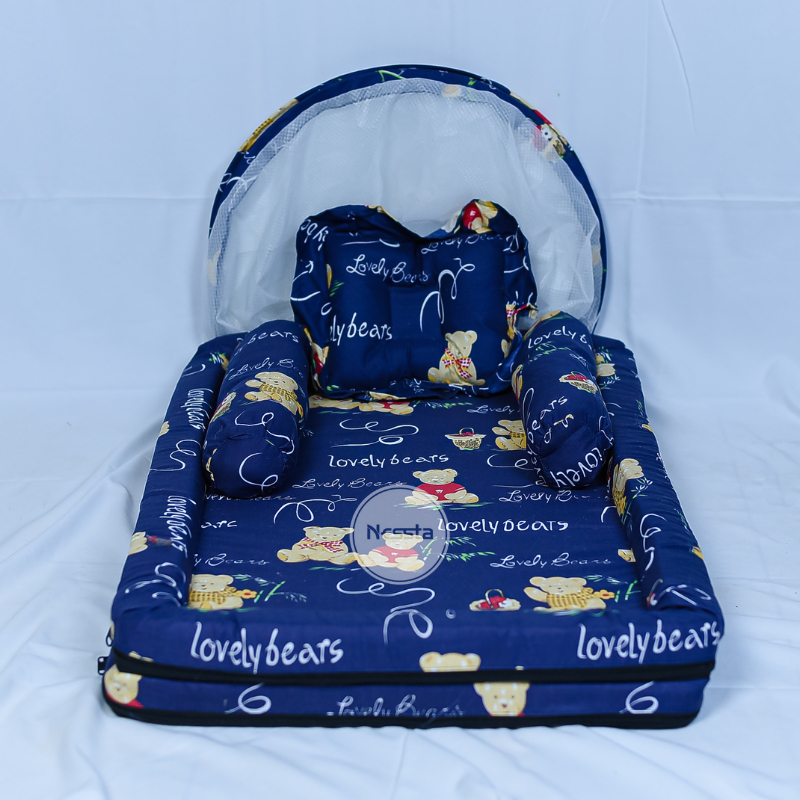 DGT Kasur bayi set kelambu perlengkapan bayi tempat tidur bayi peralatan bayi baru lahir
