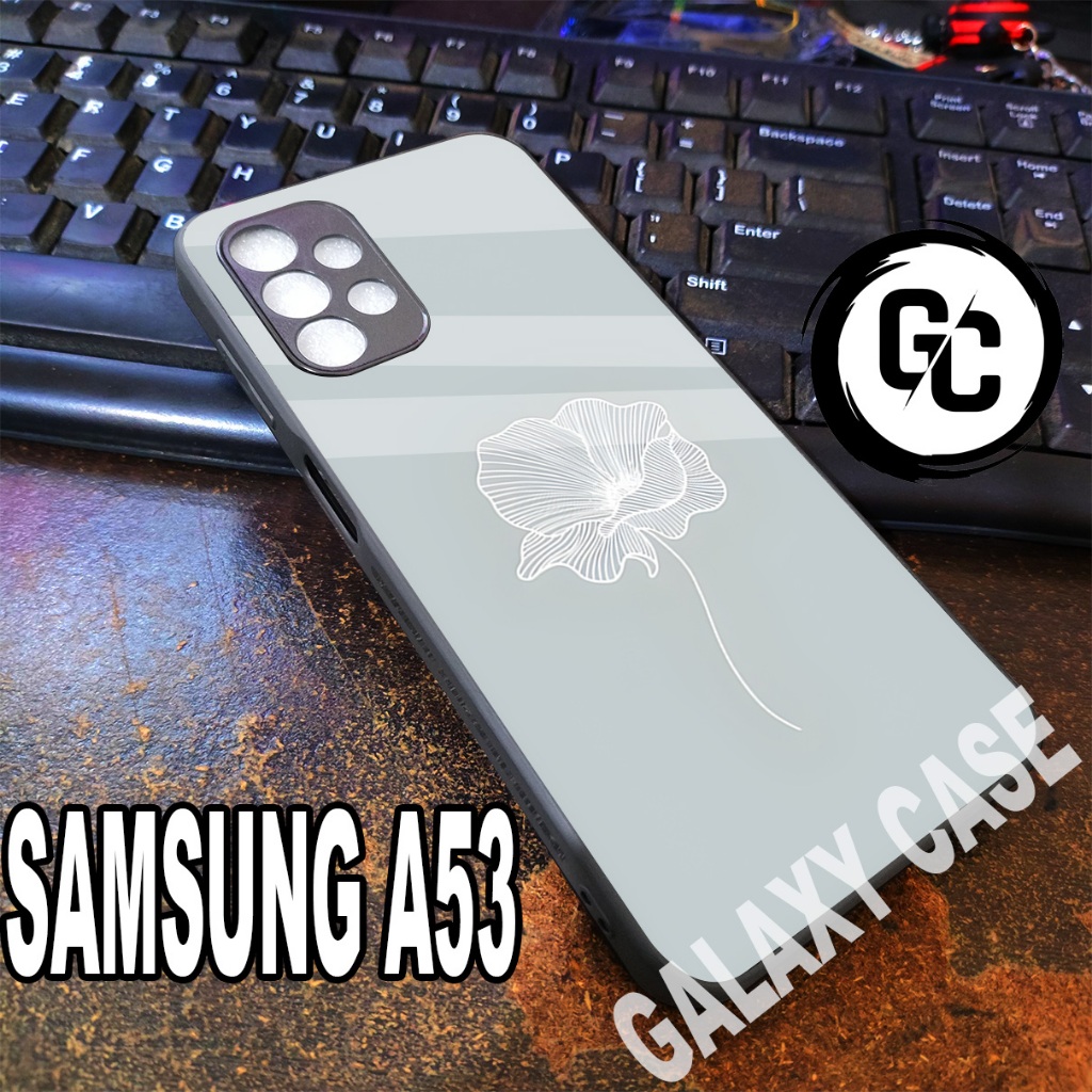 case hp SAMSUNG A53/GC11/Motif BUNGA/softcase glossy SAMSUNG A53 A33 A32/casing glitter