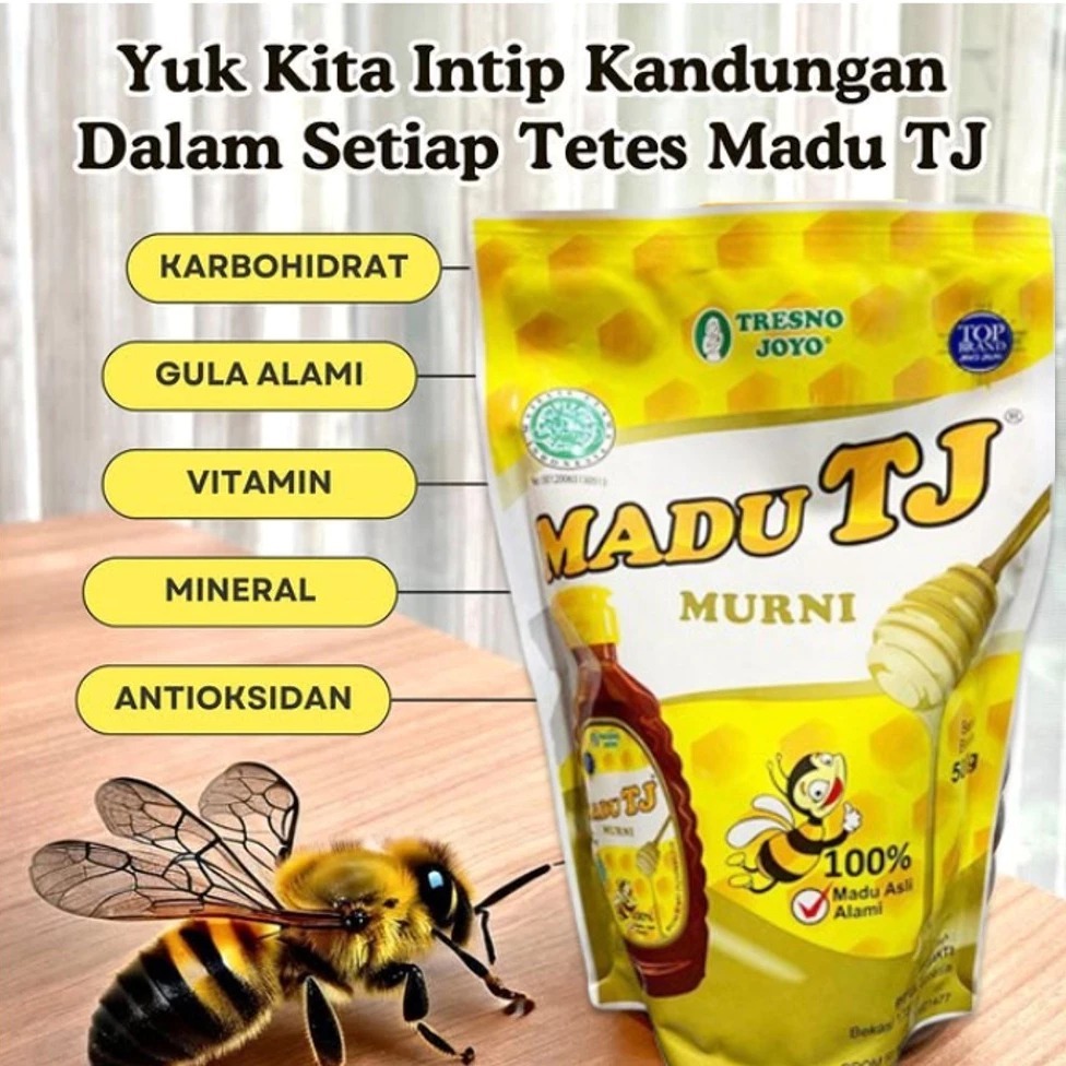 

TRESNO JOYO MURAH MADU TJ MURNI 500GR / KEMASAN POUCH REFILL