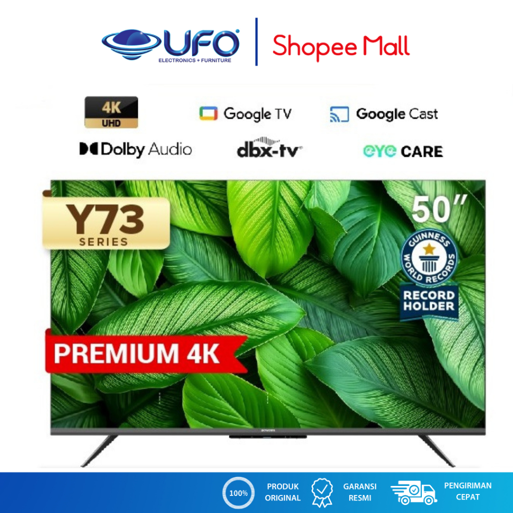 Coocaa 50 Inch Smart Google LED TV 4K UHD 50Y73