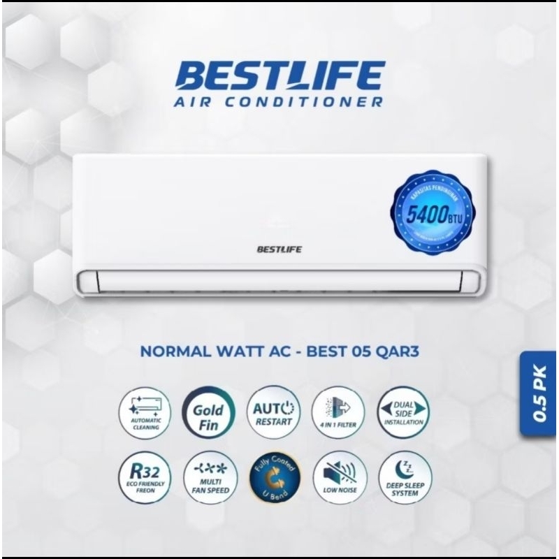 AC BESTLIFE 05QAR3 ½pk Ac Split ½pk Turbo Cool BestLife