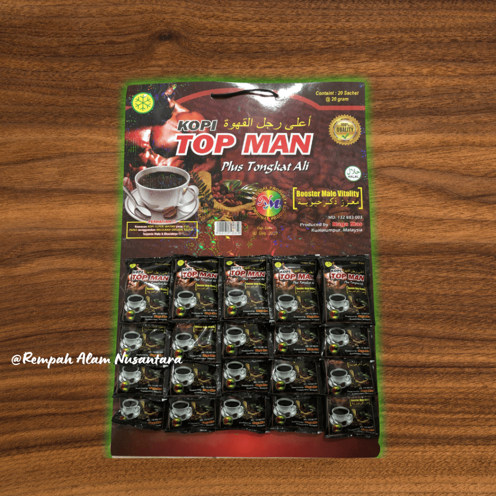 

Kopi Top Man Tongkat Ali Original Papan 20 Sachet