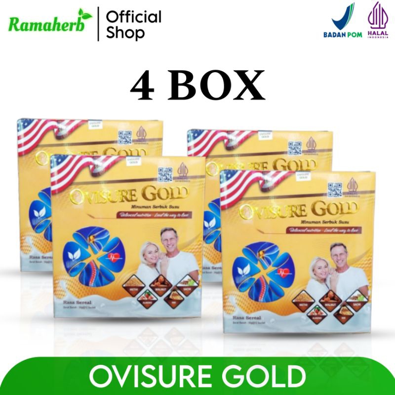 

Ovisure Gold Milk Asli Original 4 Box Susu Tulang & Sendi