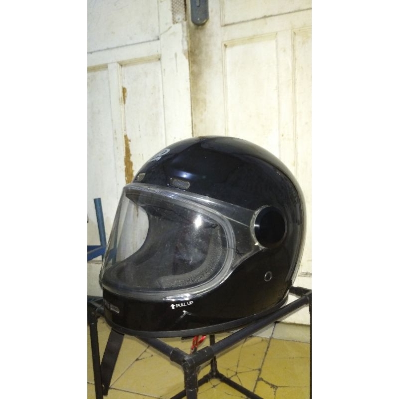 Helm JP Rokr Hitam Glossy XL