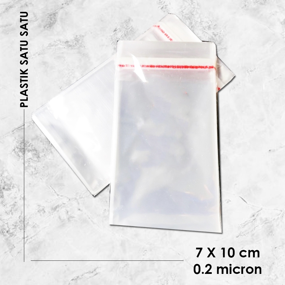 

Plastik opp 7 x 10 cm Bening Polos, untuk packing satu-satu / per pcs TANPA minimal order